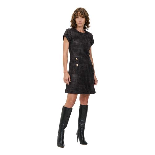 Veronika Maine European Boucle Tweed Dress
